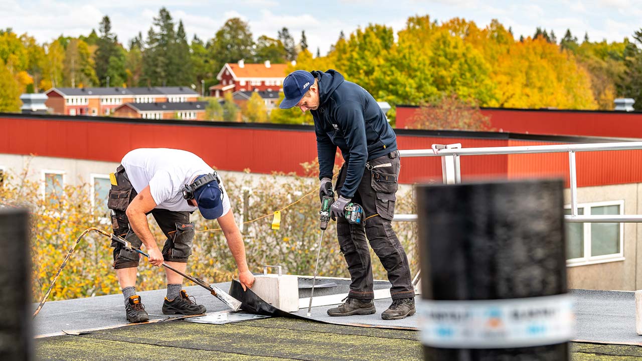 Läggning av Takskikt